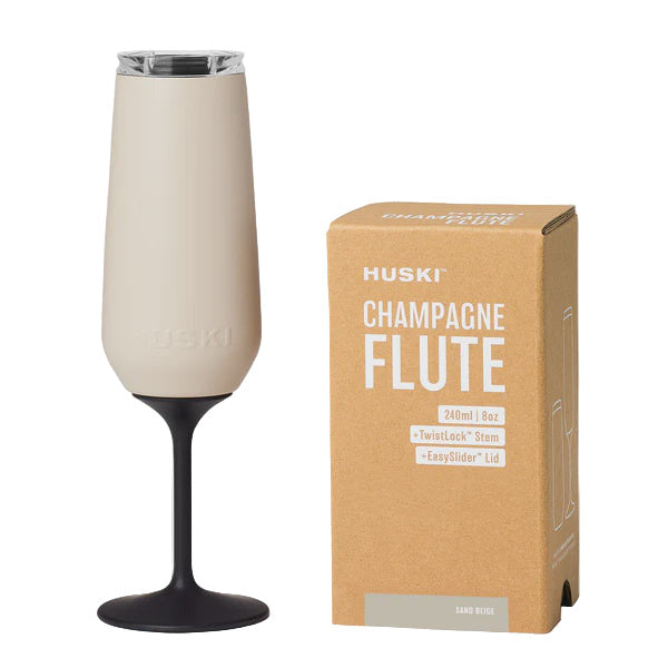 Insulated Champagne Flute - Sand Beige
