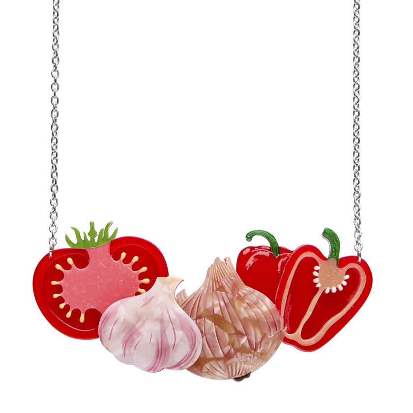 In Praise of Veg Necklace Sofrito Sizzle Necklace