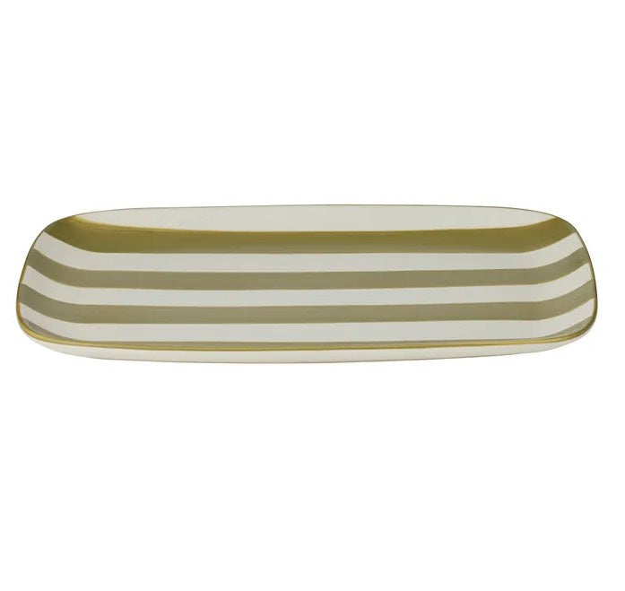 Calypso Ceramic Platter Olive