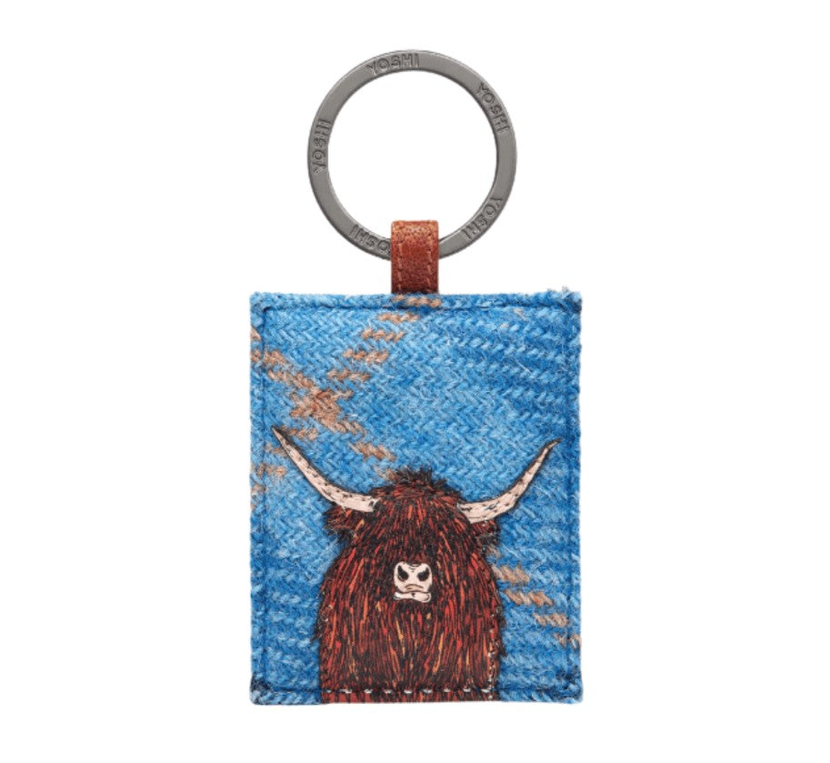 Leather Keyring Highland Cow