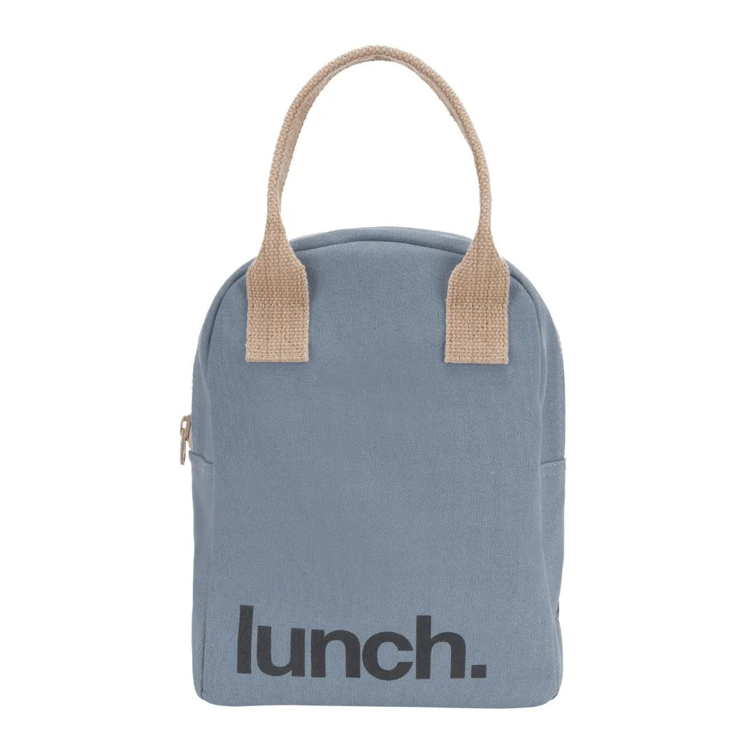 Zipper Lunch Bag - Blue