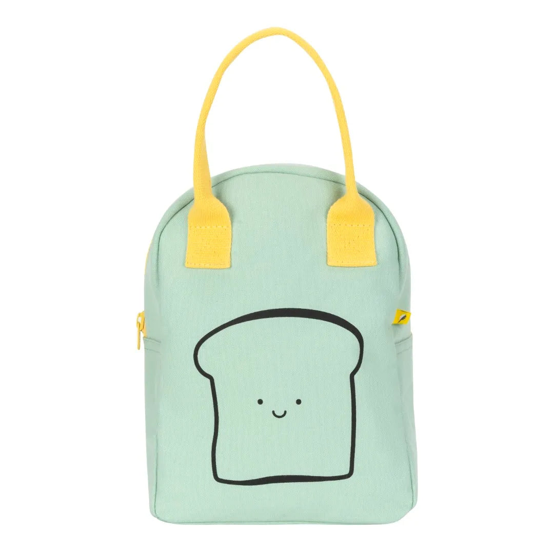 Zipper Lunch Bag - Happy Bread Mint