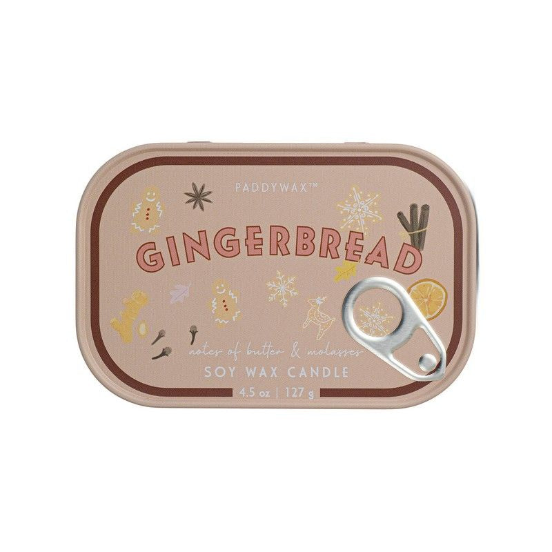 Bistro Tin Candle 4.5oz - Gingerbread
