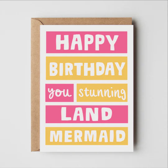 Stunning Land Mermaid Card – Wileaway