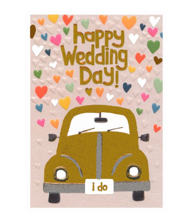 Carte De Mariage 'Me To You' Avec Tatty Teddy - Forme Voiture Pop-up - Dimensions 15.2 X 22.9 Cm - Message Personnalisé - Cadeau Romantique