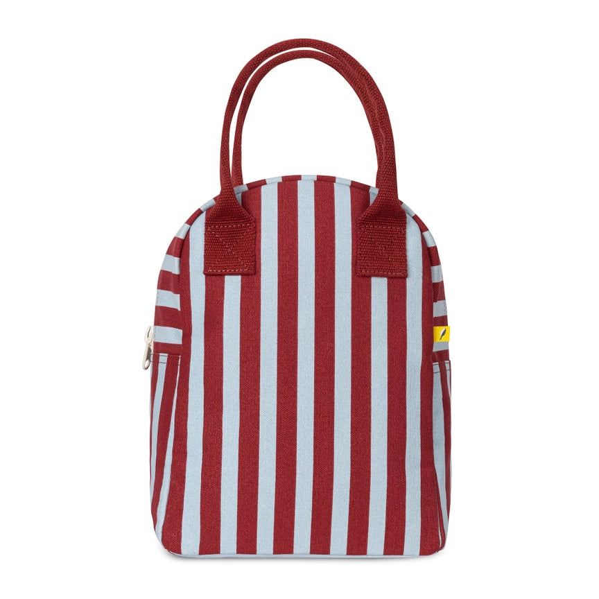 Zipper Lunch Bag - Awning Stripe Chilli Pepper