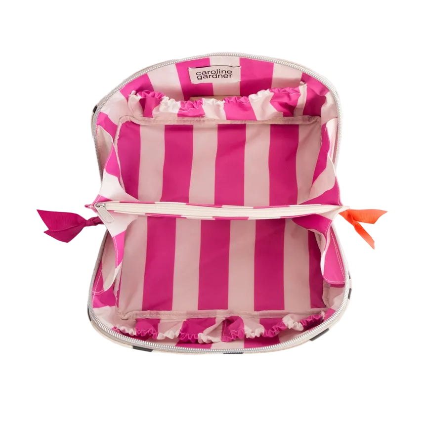 Diagonal Washbag Large - Mono Linked Hearts