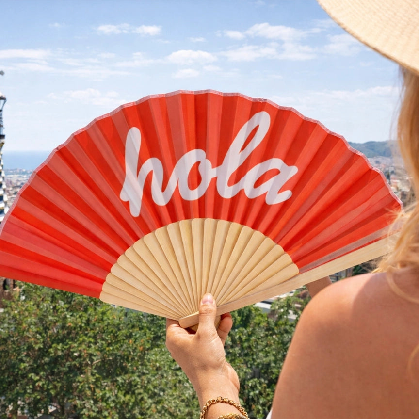 Folding Fan - Hola