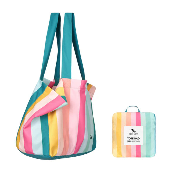 Dock & Bay Beach Tote M - Coastal Candy
