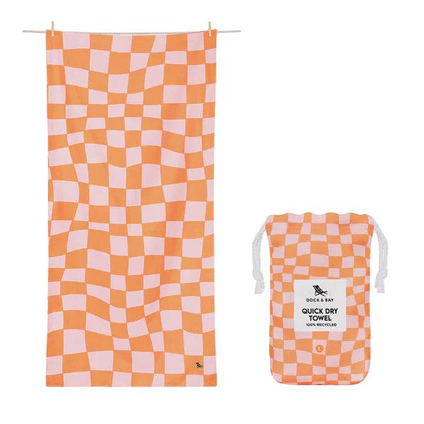 Dock & Bay Beach Towel L - Groovy Check
