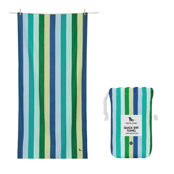 Dock & Bay Beach Towel L - Cool Lagoon
