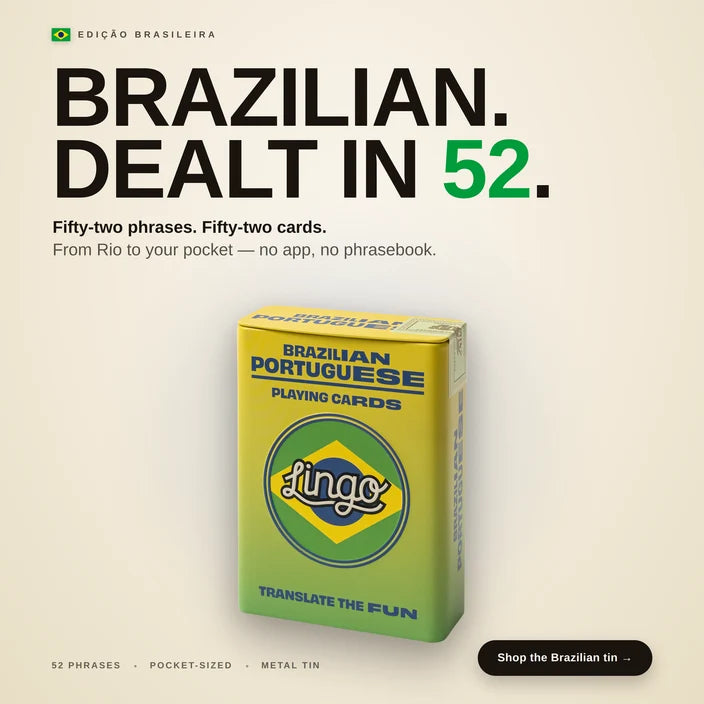 Brazilian Playing Cards in Wayfarer Tin