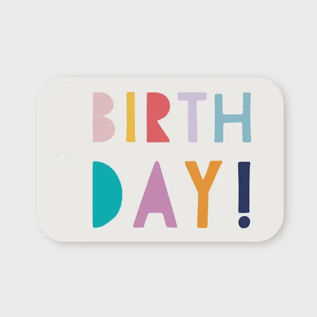 Gift Tag - Colourful Birthday