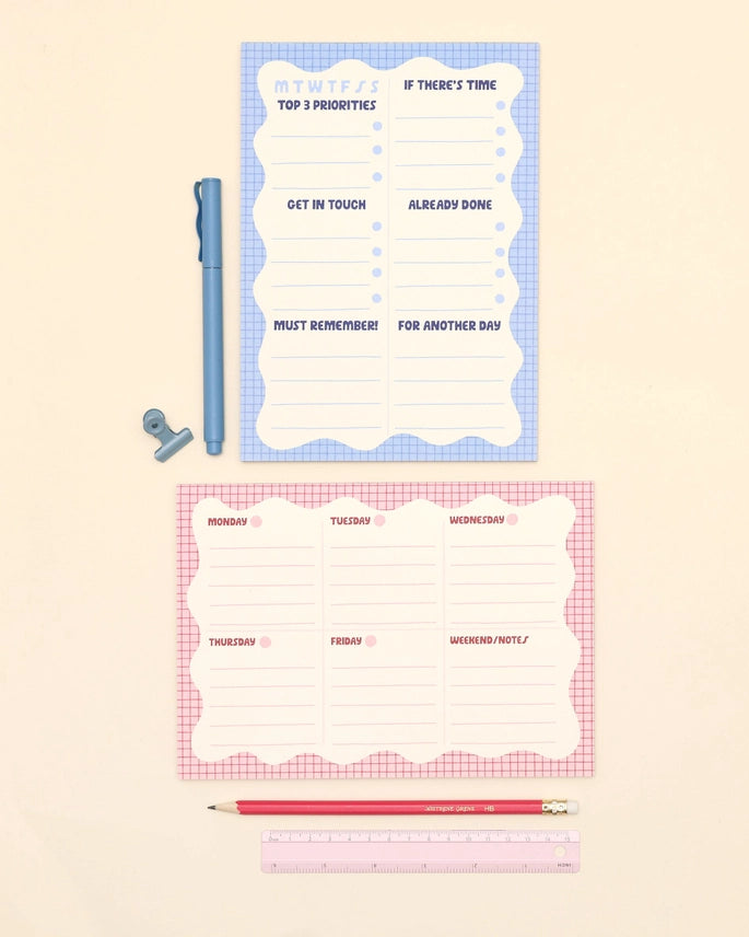 A5 Notepad - Wiggle Weekly Planner
