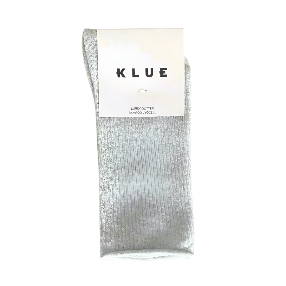 Klue Silver Glitter Socks