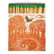Square Matchbox - Woodland Fox