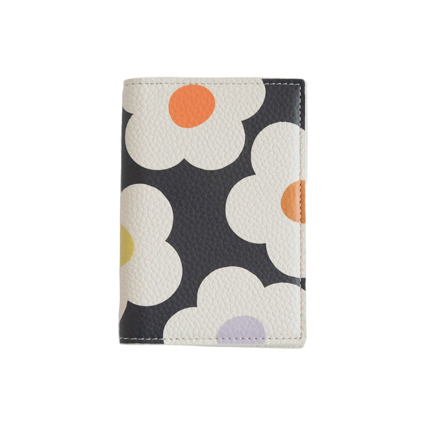 CG Passport Holder - Multi Flower Charcoal