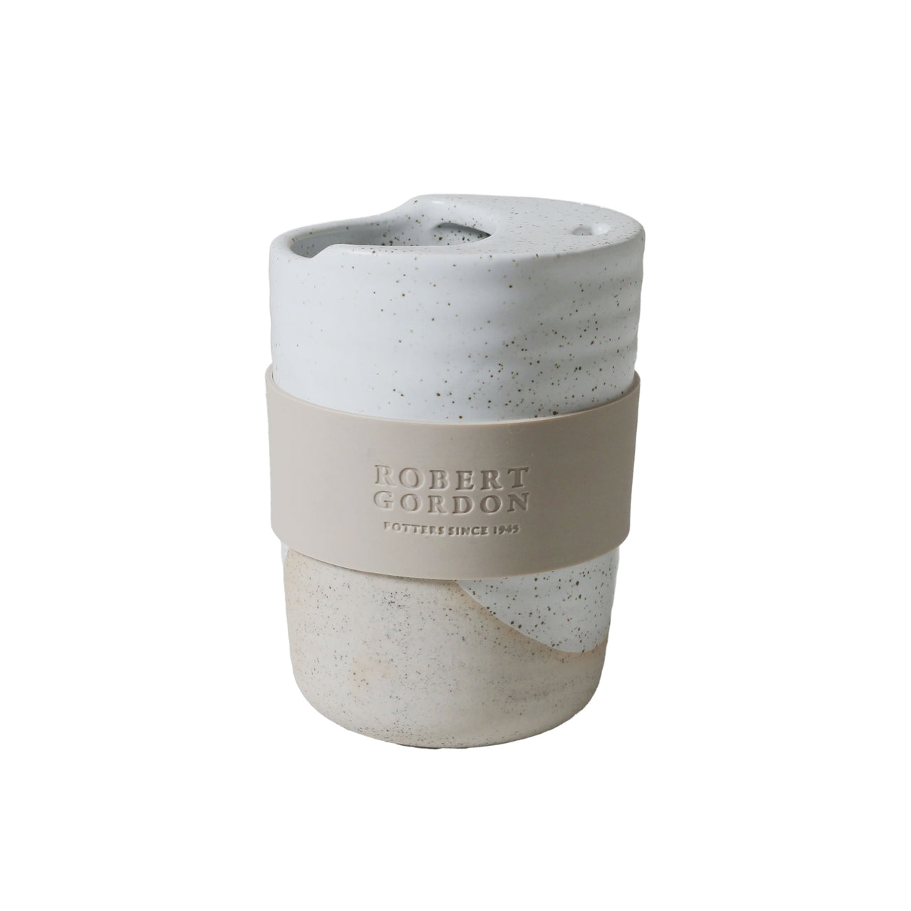 Ceramic Travel Mug  350ml - White Speckle