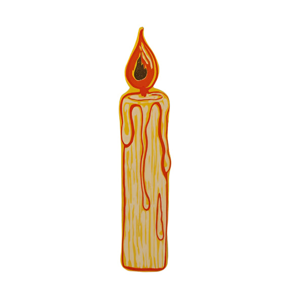 Candle Bookmark - Yellow