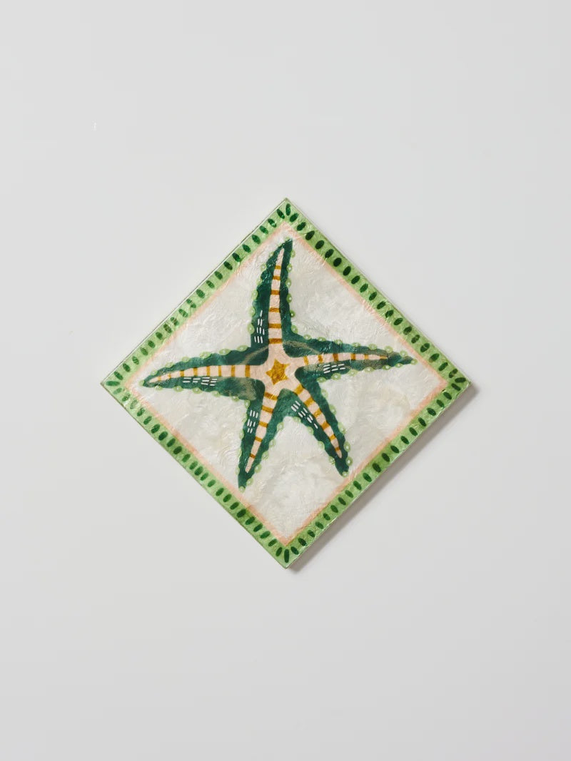 Capiz Shell Art Tile - Mariner - Starfish