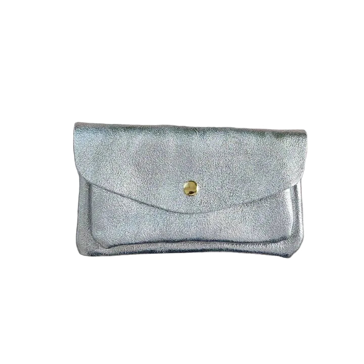 Kangaroo Double Pocket Wallet - Silver Tea