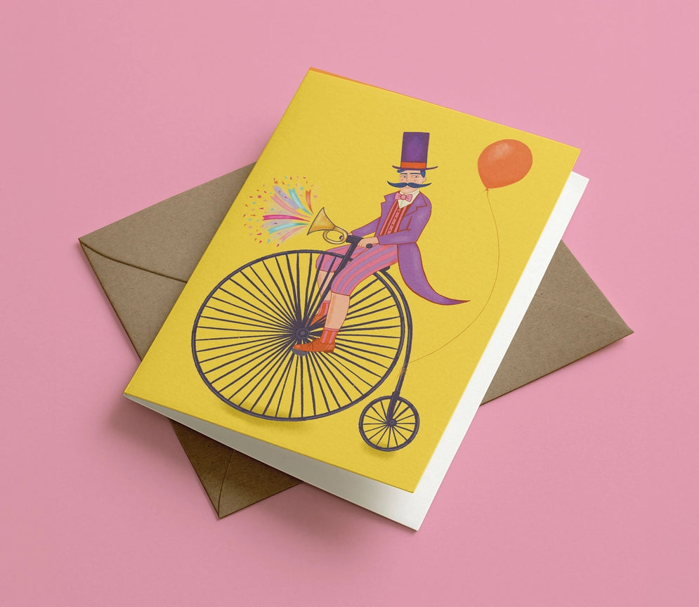 Circus Ringmaster Yellow Card