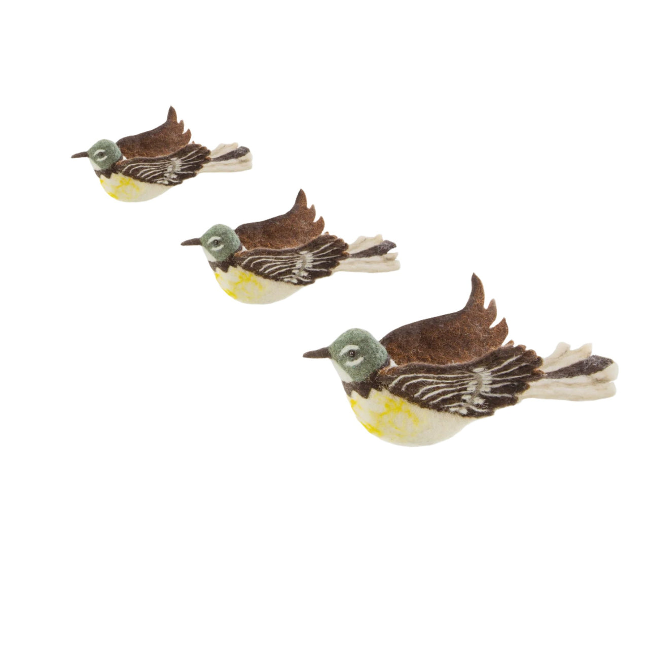 Felt Flying Wall Trio - Fantail