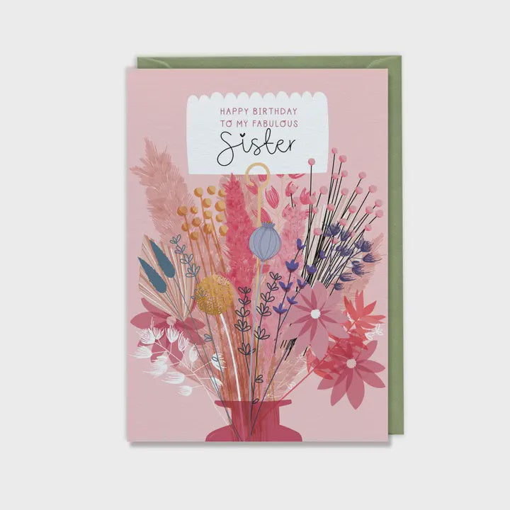 Fabulous Sister Birthday Card