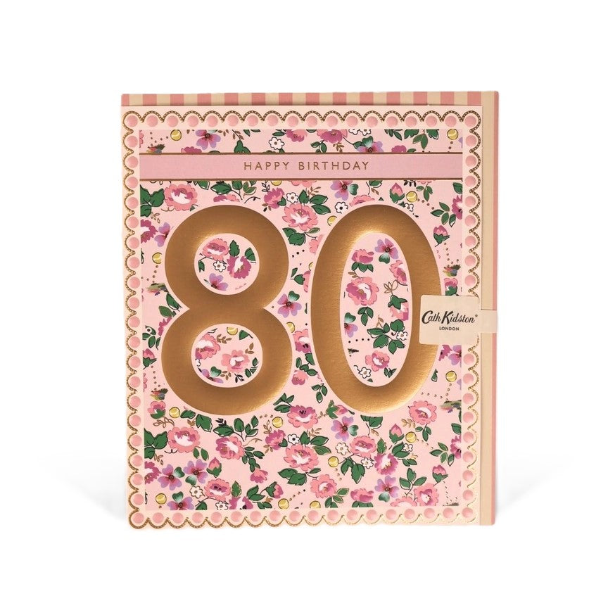 80th Birthday Cath Kidston Card