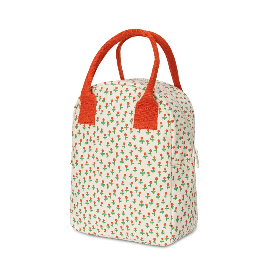Zipper Lunch Bag - Tiny Roses