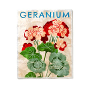 Capiz Shell Art Tile - Market - Geranium