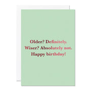 Older Wiser Card