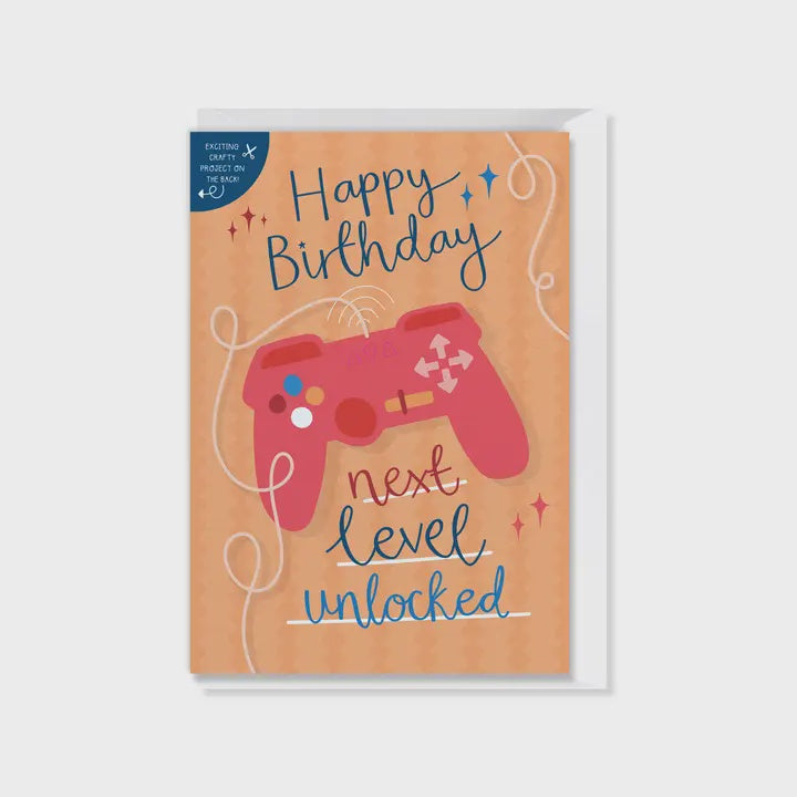 Next Level Unlocked - Birthday Card with Crafty Project