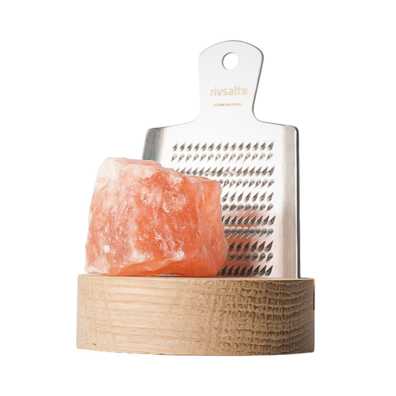 Rivsalt Rock Salt Grater - Oak Stand