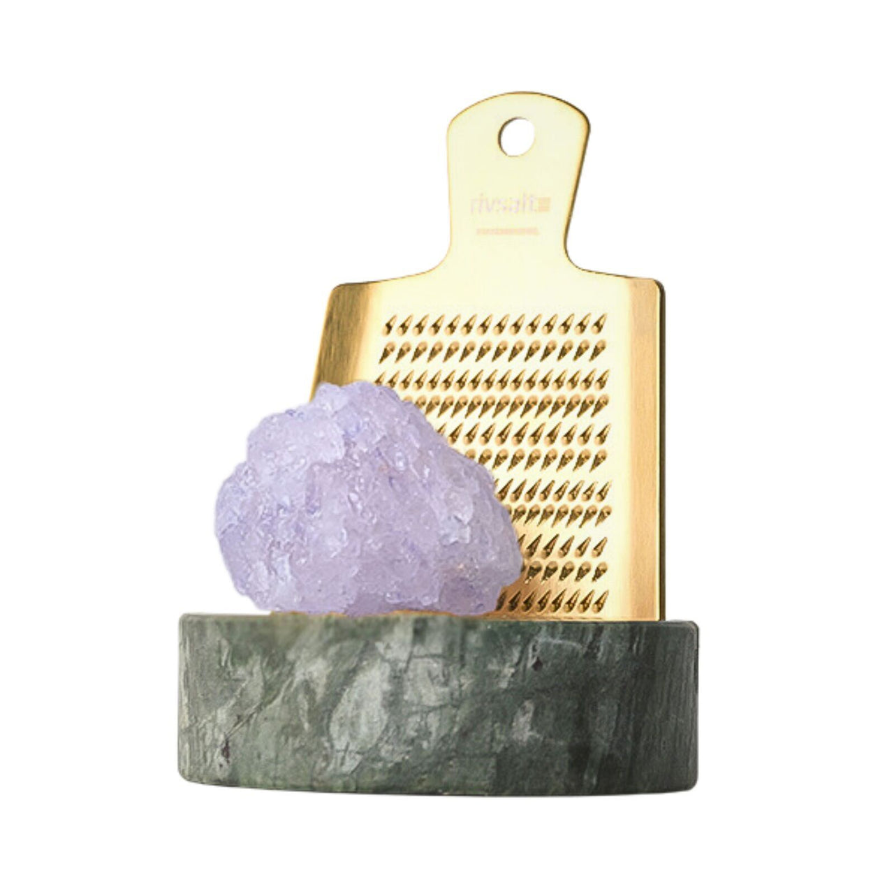 Rivsalt Rock Salt Grater - Green Marble Stand