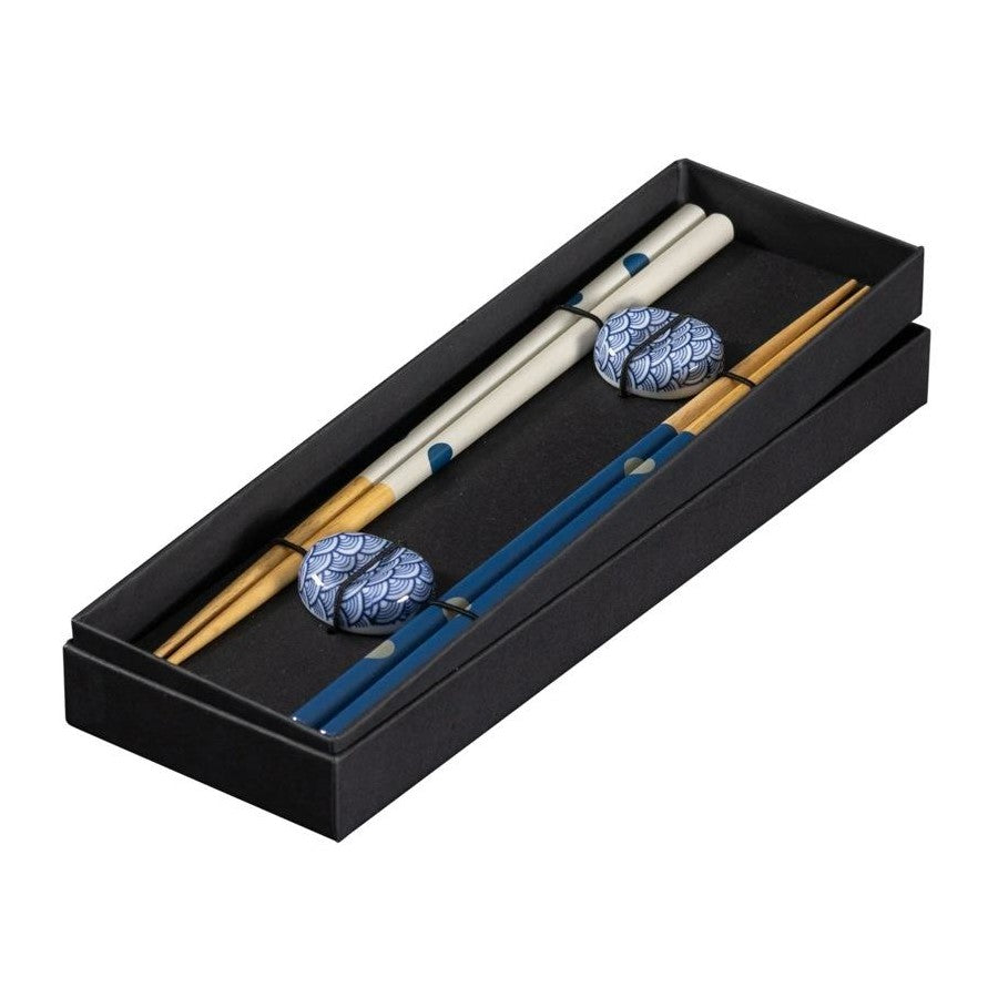 Komon Chopsticks with Rests - Set of 2