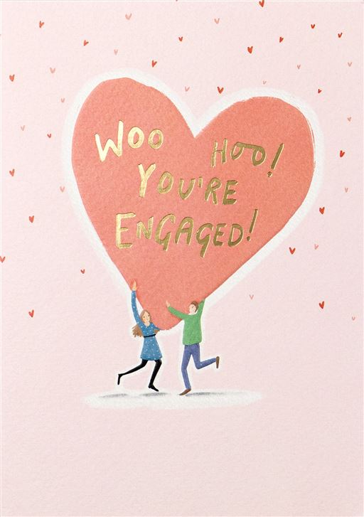 Woo Hoo You're Engaged Card