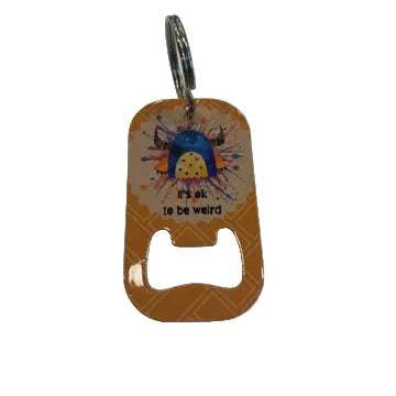 Bottle Opener Keyring - OK To Be Weird