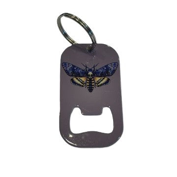 Bottle Opener Keyring - Deathshead Hawkmoth