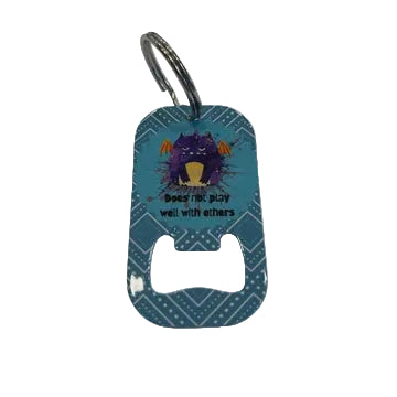 Bottle Opener Keyring - Does Not Play Well