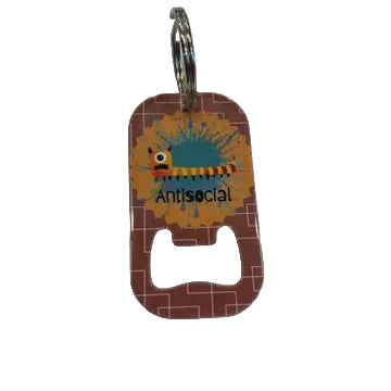 Bottle Opener Keyring - Antisocial