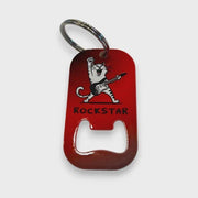 Bottle Opener Keyring - Rockstar Cat
