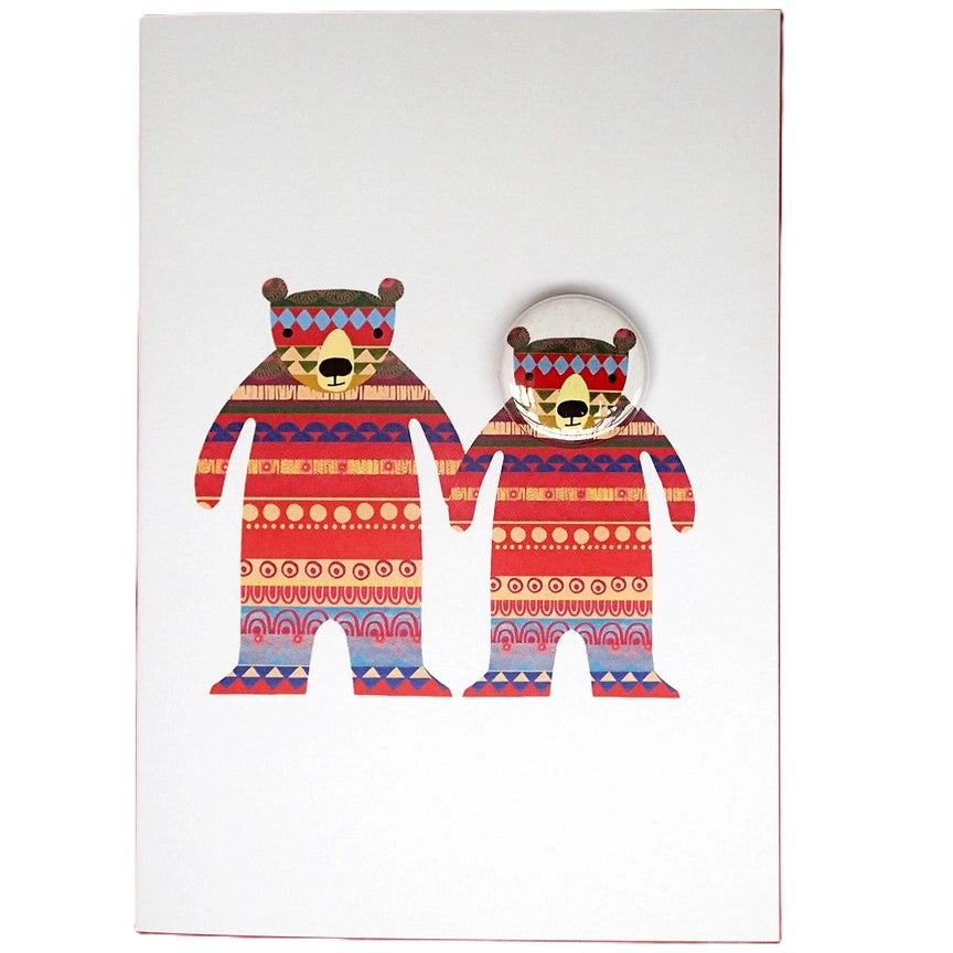 Card With Badge - Trifle Bears
