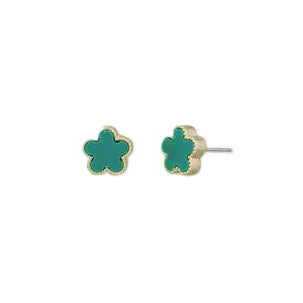 Felice Stud Earrings - Green