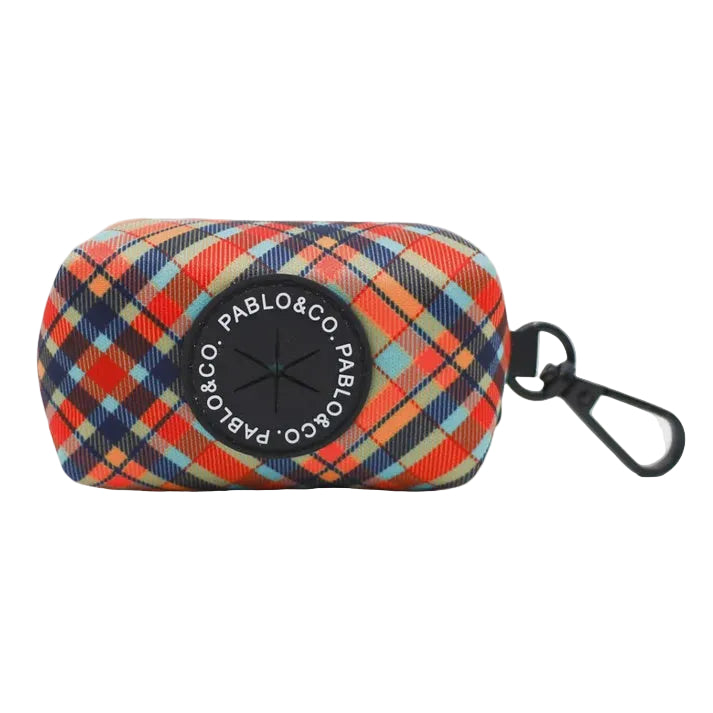 Dog Poop Bag Holder - Tartan