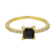 Black Crystal Bella Ring