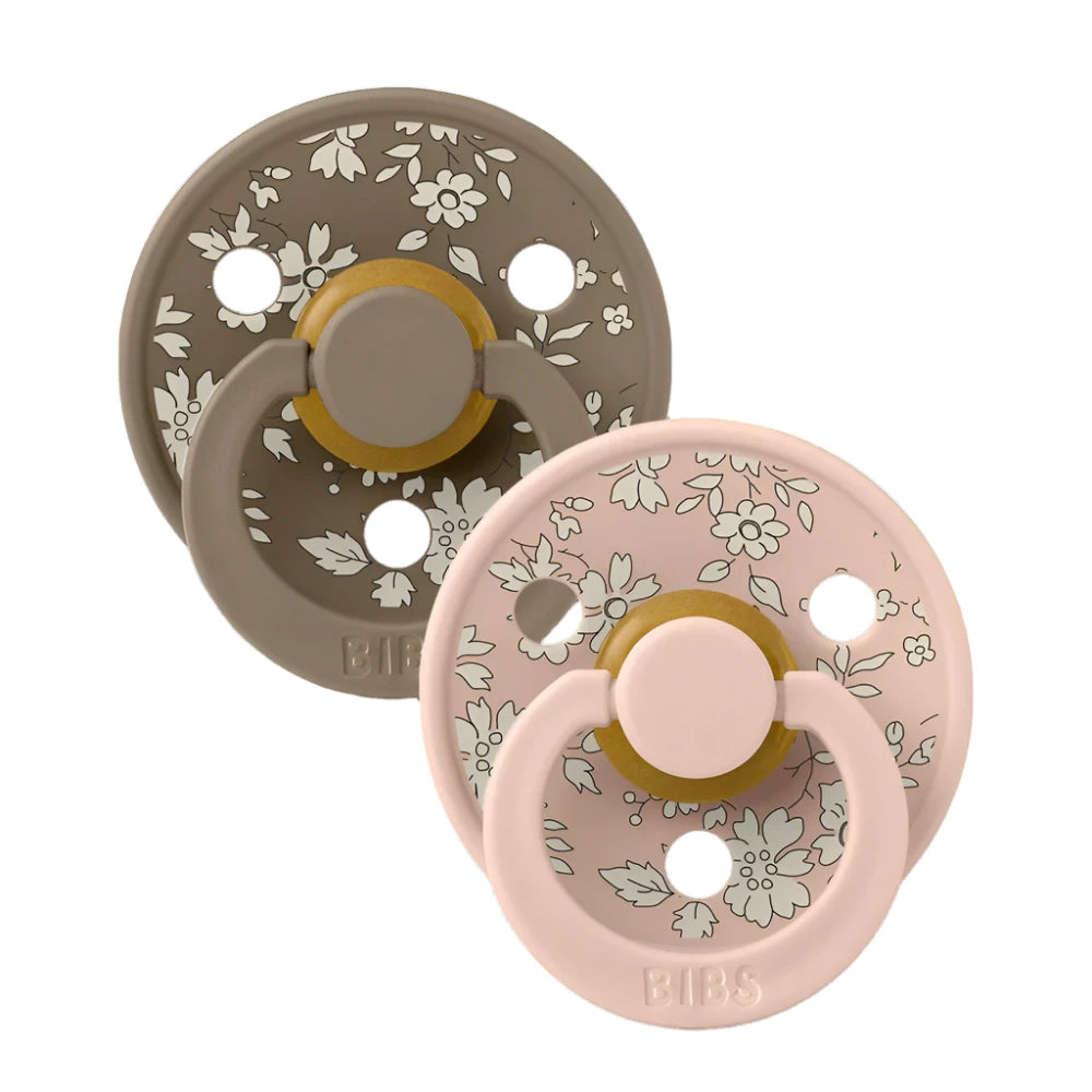 BIBS X LIBERTY Round Pacifier 2 Pack - Capel Blush Mix
