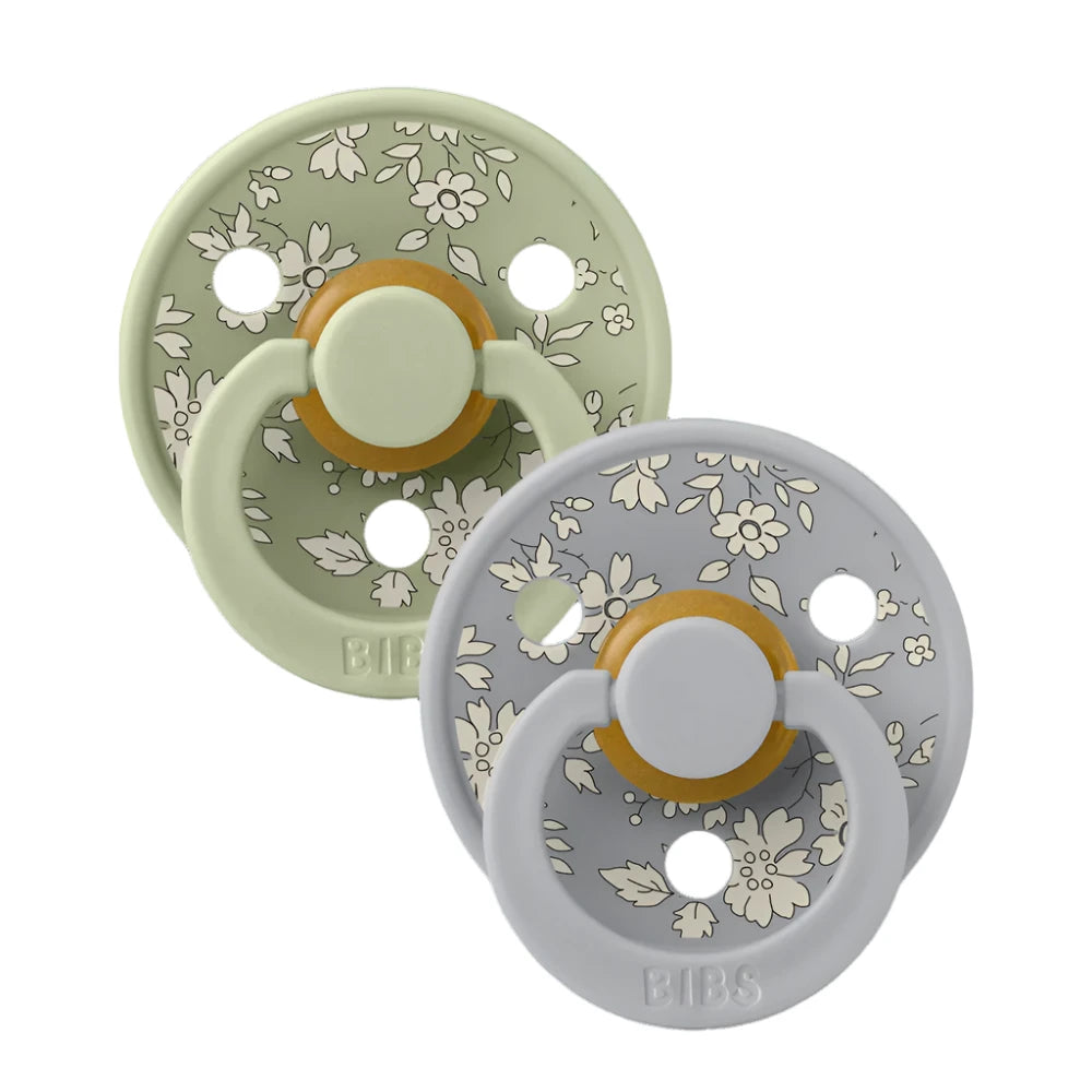 BIBS X LIBERTY Round Pacifier 2 Pack - Capel Sage Mix