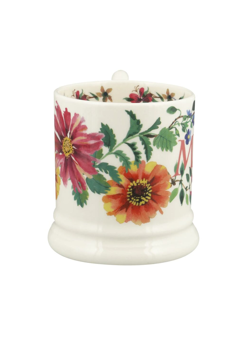 Half Pint Mug - Garden Flowers Mum