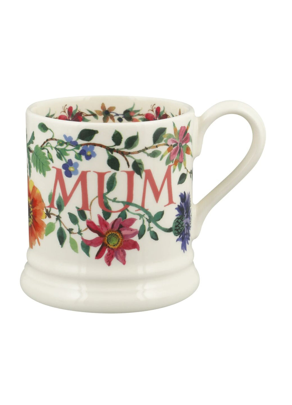Half Pint Mug - Garden Flowers Mum